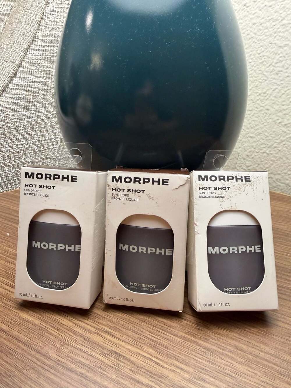 Morphe Hot Shot Sun Drops Liquid Bronzer - Rich Beach (Lot of 3)